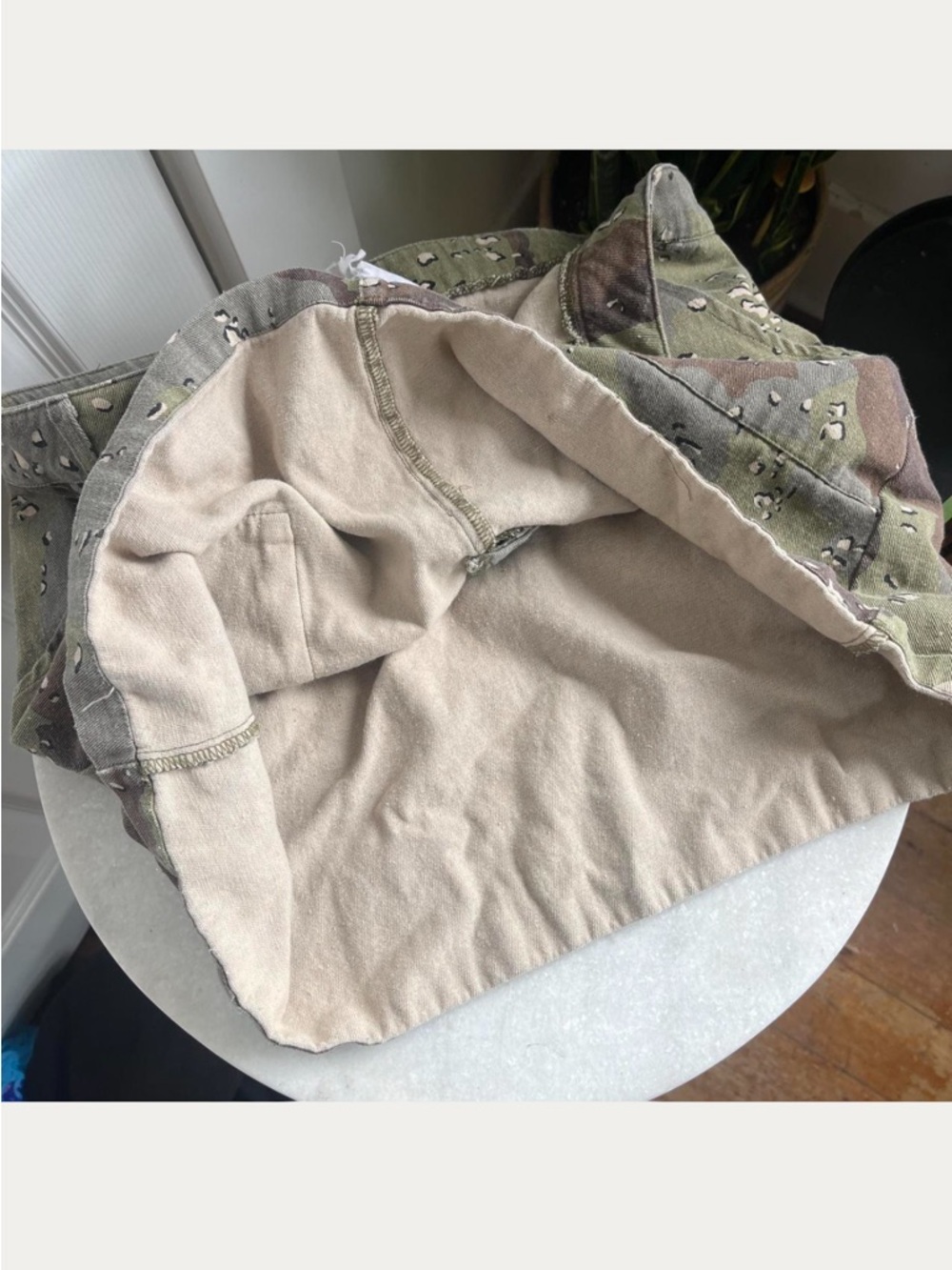 Camo Utility Mini Skirt - Olive & Brown - Picture 5 of 8